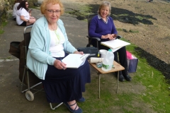 Outdoor Meeting at St Hilda's Church, The Headland August 2020