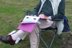 Outdoor Meeting at St Hilda's Church, The Headland August 2020