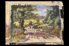 Watercolour work-in-progress by Rob Wilson